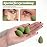 Makeup Sponge Set BS-MALLTriangle Puff 14 Pcs for Liquid, Cream, and Powder, Multi-colored Makeup Sponges and Mini Makeup Sponge (Green Red)