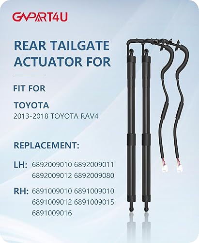 Miniatura 2 de GVPART4U 6891009010 Actuador de puerta elevadora 2013-2018 Toyota RAV4 puntales de elevación de escotilla trasera eléctrica 1 par, 2 piezas de