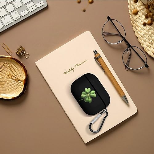 Miniatura 7 de Leaf Clover St-Patrick's-Days Shamrock Case Cover Compatible with Airpods Pro PC Protective Case with Keychain