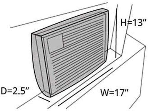 Miniatura 2 de Covermates Cubierta de aire acondicionado para interiores, material ligero, dobladillo elástico ajustado, evita corrientes de aire, aire