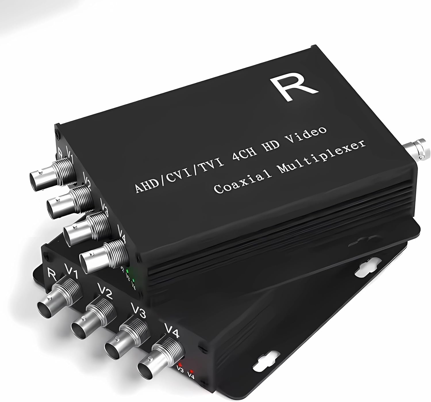 4-Channel HD Video Multiplexer, AHD/CVI/TVI/CVBS Compatible, BNC Head, 1080P Support, 100M Range