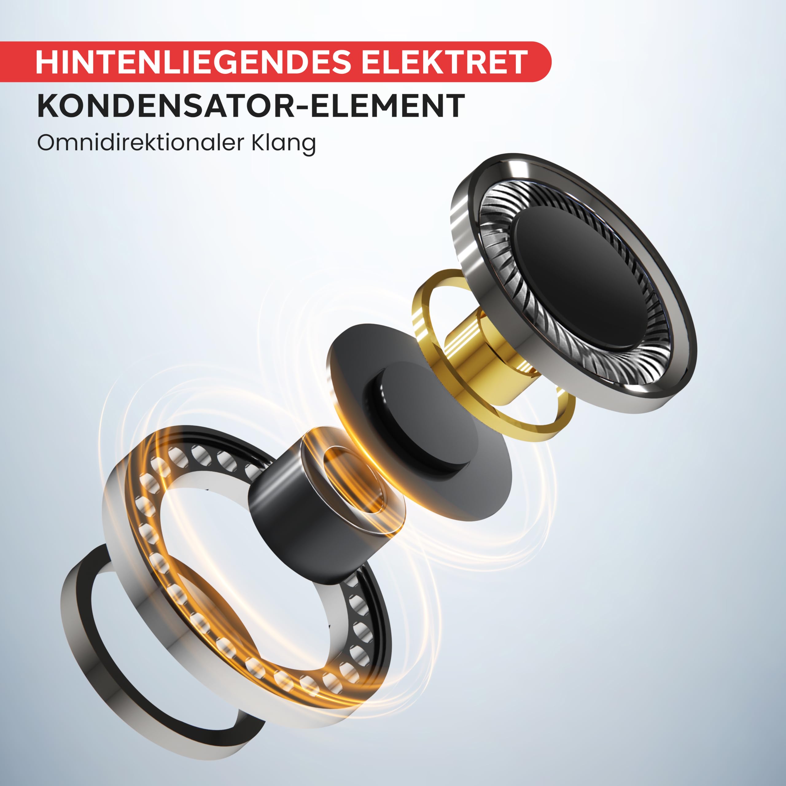 Pyle Doppel- Headset Mikrofon, Kondensator, Über-Ohr-Bügel, Omnidirektional & kabelgebunden, 1,2 m Kabel, 3,5/6,3 mm Adapter, Freihändig mit Windschutz, Ideal für Gesang, Moderation, Bühne