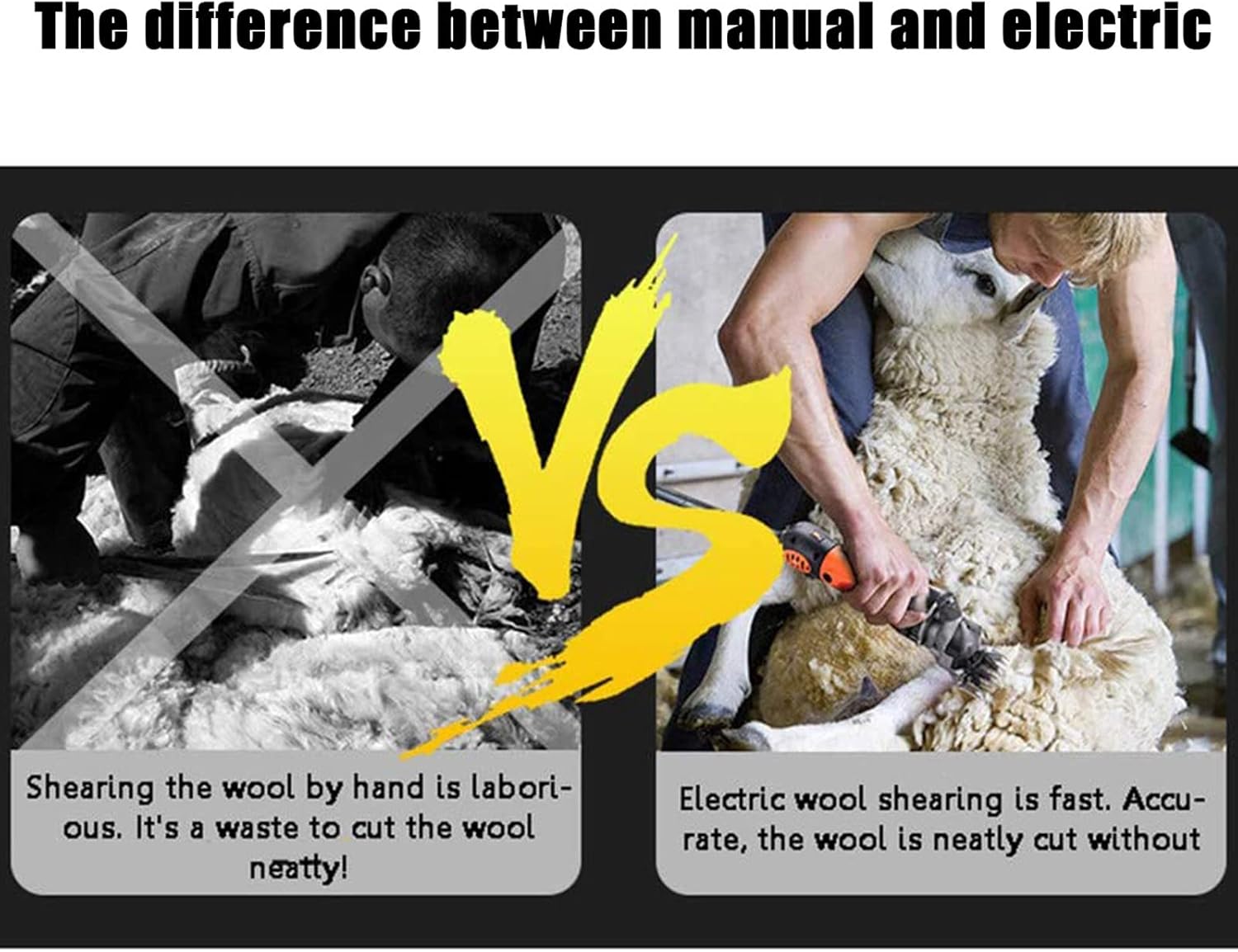 900W Electric Sheep Goat Shearing Machine Shearing Clipper Wool Scissor Electric Shears 6 Speed Adjustable for Horse/Cattle/Camel/Pachyderm,Blue-220V (Green 110V)