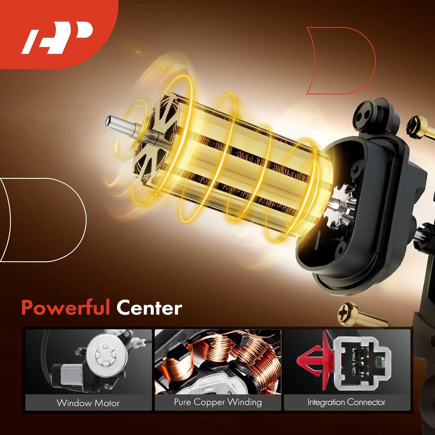 A-Premium Electric Power Window Regulator with Motor Compatible with Honda Element 2003-2010 Front Right Passenger Side