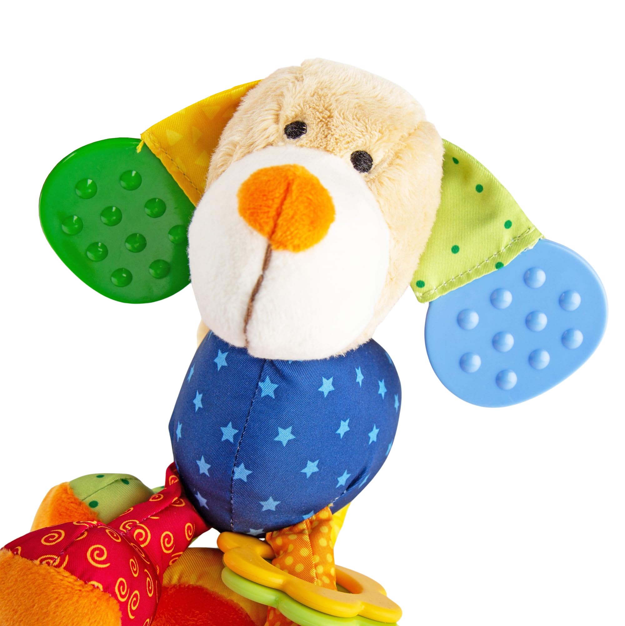 SIGIKID 40099 Aktywny pies PlayQ zabawka dla dziewczynek i chłopców, zalecana od urodzenia, wielokolorowa, 6 x 15 x 20