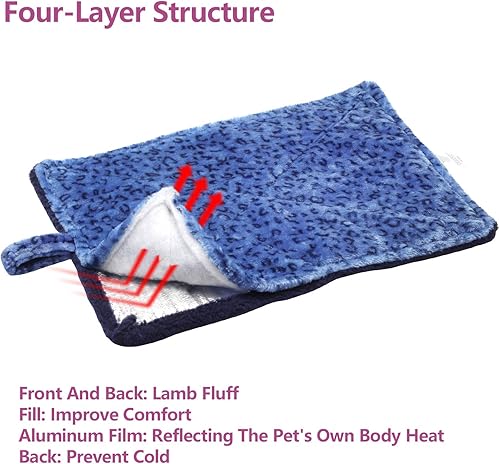 Miniatura 4 de MARUNDA Cama autocalentable para gatos, almohadilla autocalentable para gatos, manta de cama súper suave para perros, manta térmica para gatos y