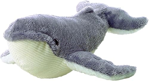 Aurora - Adorable Mini Flopsie ballena Ahab - Animal de peluche, facilidad para jugar, compañero eterno - Gris, 8pulgadas