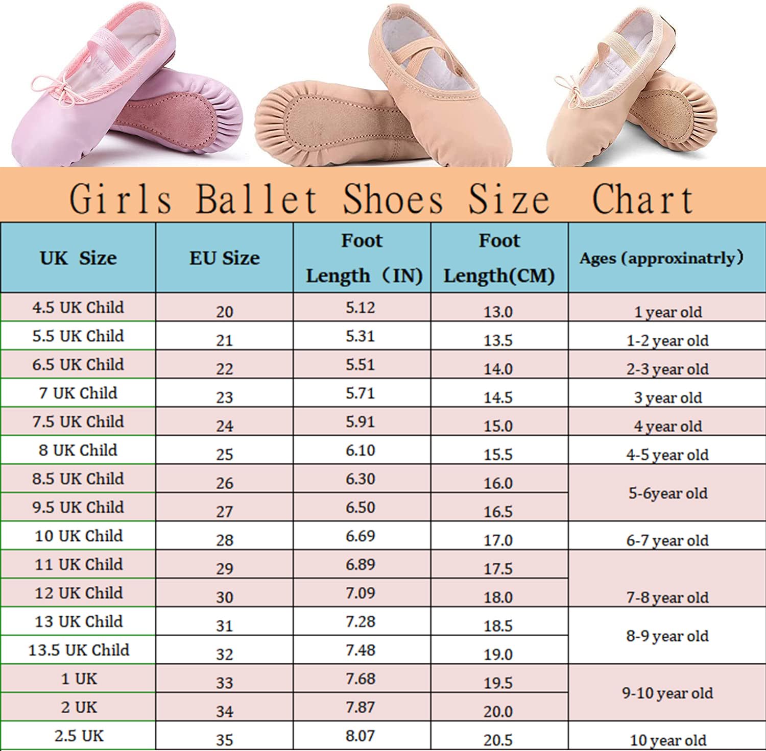 TETSUO Girls Ballet Slippers Dance Shoes — view 7