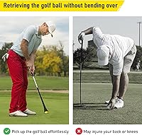 Vista 7 de Recuperador de pelotas de golf, 4 piezas de ventosa para agarre de putter, herramienta de recogida duradera para el extremo del putter
