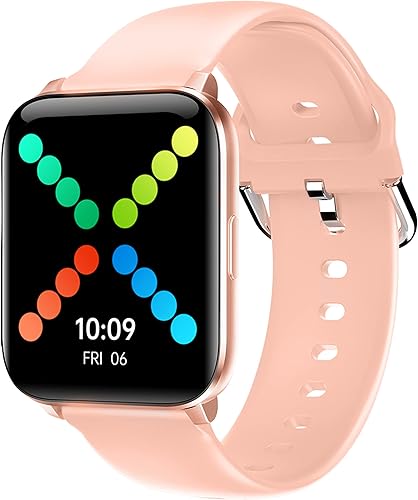 HOOROO - Reloj inteligente impermeable con texto y llamadas rastreador de fitness con deportes frecuencia cardíaca oxígeno en sangre y sueño