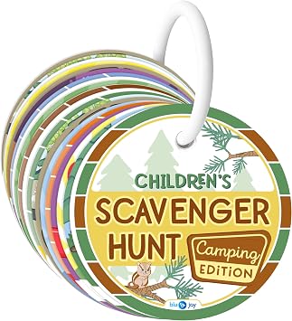 Blu Jay Childrens Scavenger Hunt | Toddler Activities | Games for 2, 3 Year Olds & Up | Kids Educational Scavenger Hunt Cards Camping Edition
