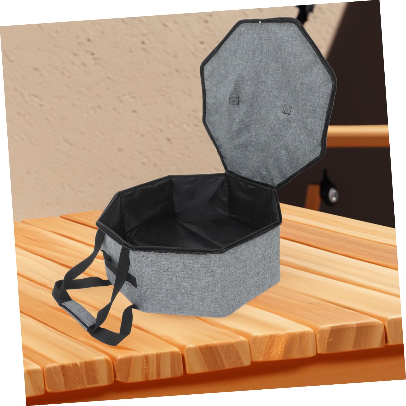 DECHOUS Große Runde Hutbox aus Stoff und Pvc für Damen und Herren