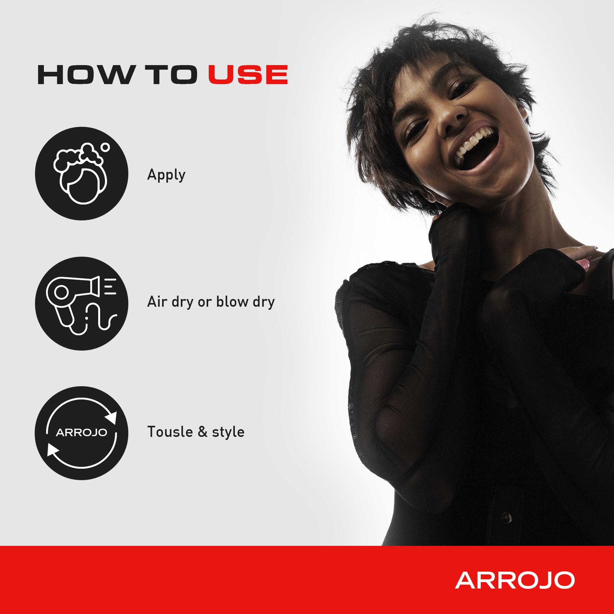ARROJO Hair Styling Cream for Women and Men - Versatile Style Shaper Hair Smoothing Cream - Blow Dry Cream to Hold, Define & Soften your Hair - Great Volume Hair Cream (5.1 fl oz)