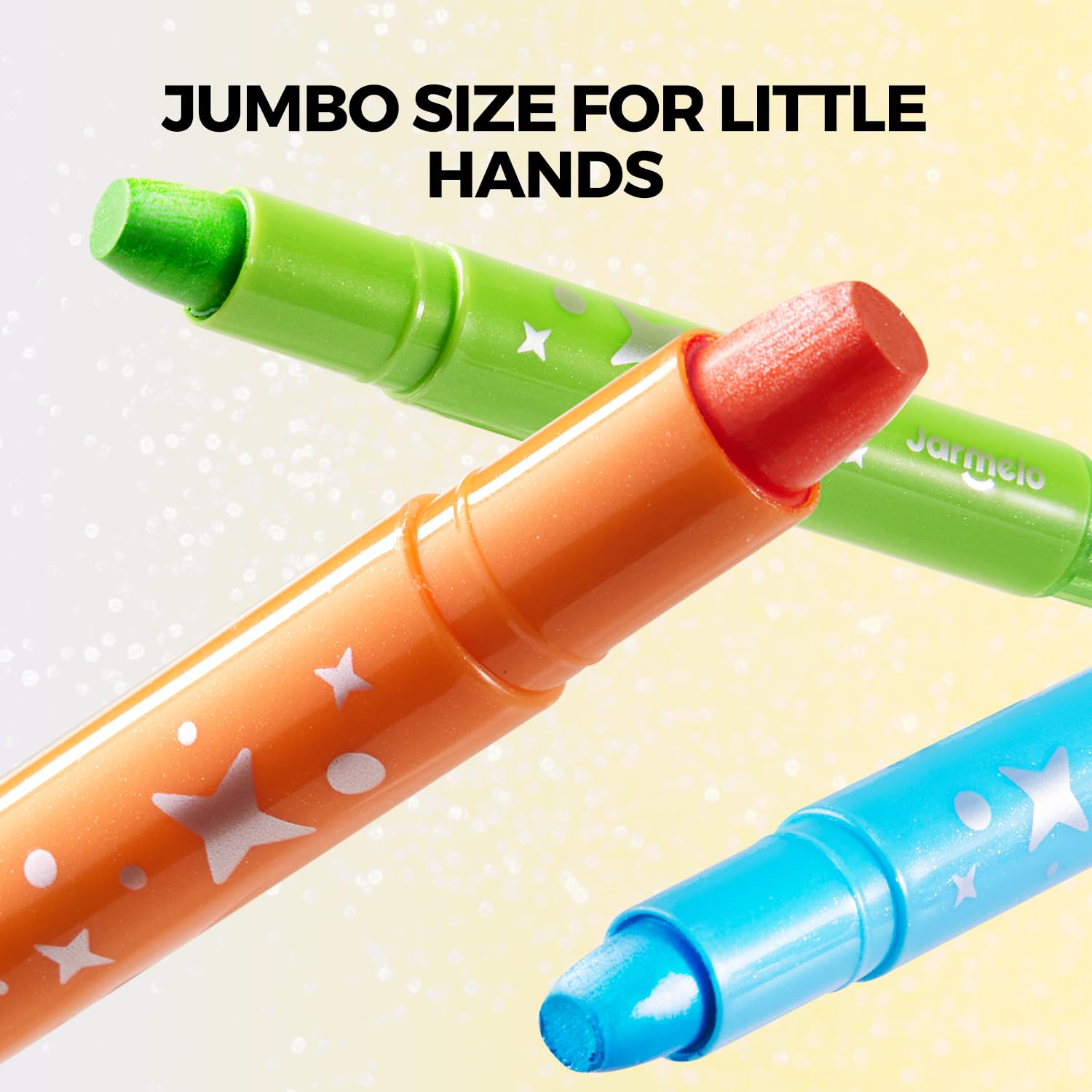 Amazon.com: Jar Melo Glitter Crayons for Toddlers 1-3, Non-Toxic