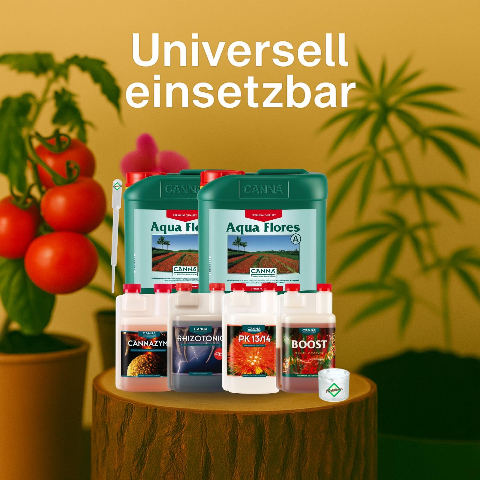 Weedness Canna Aqua Dünger Set M – Kit de fertilizantes Aqua tamaño M