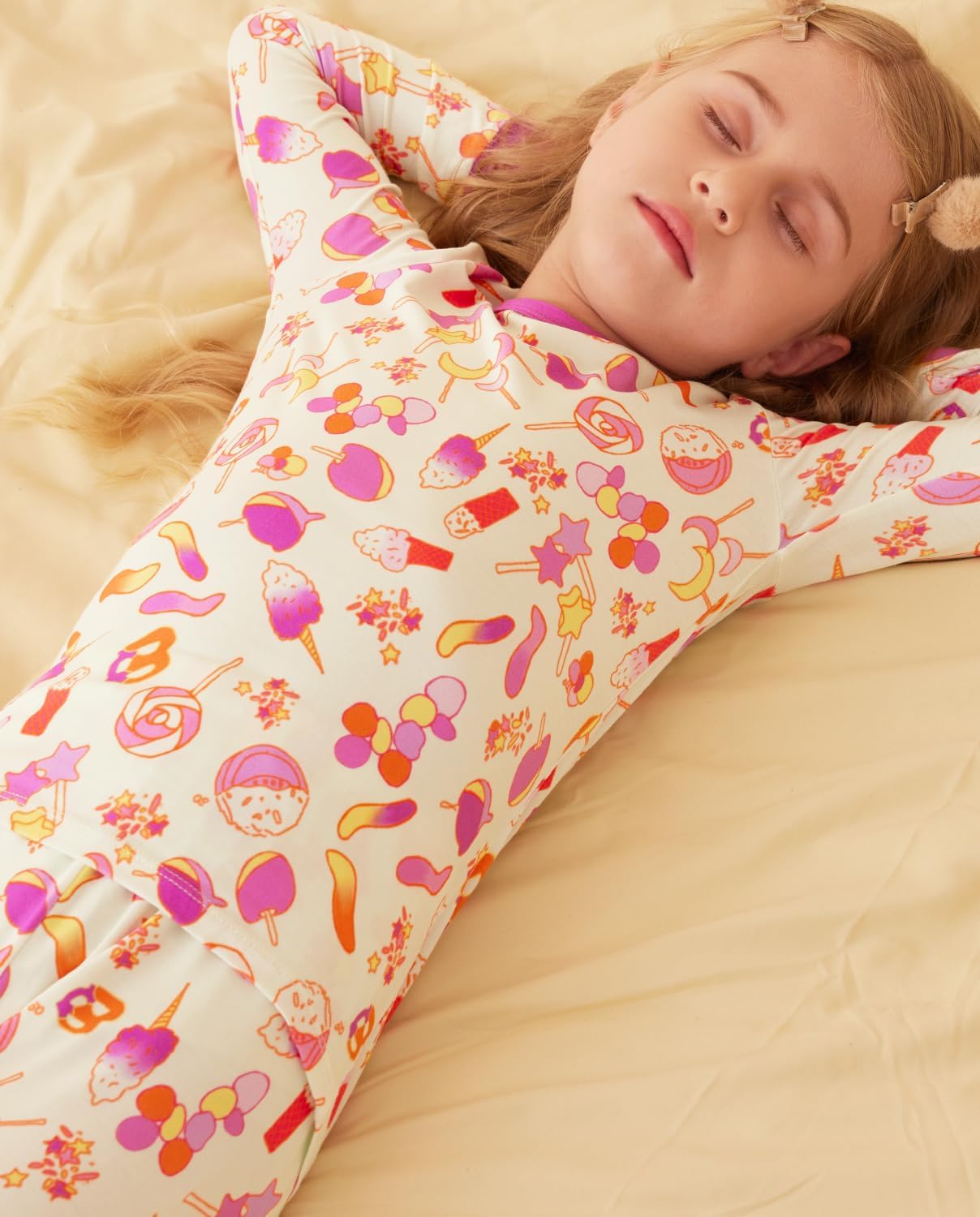 Bamboo Viscose Toddler Girls Kids Pajamas Unicorn Mermaid Pjs Long Sleeve Snug fit 12M-8Y 2pcs Soft Jammies - Image 8