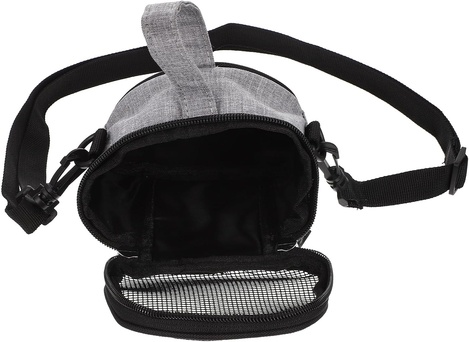 Toyvian Portable Guinea Pig Carrier and Hamster Outgoing Bag with Breathable Oxford Cloth, Small Gray Adjustable Shoulder Pet Carrier for Outdoor Travel and Small Animals