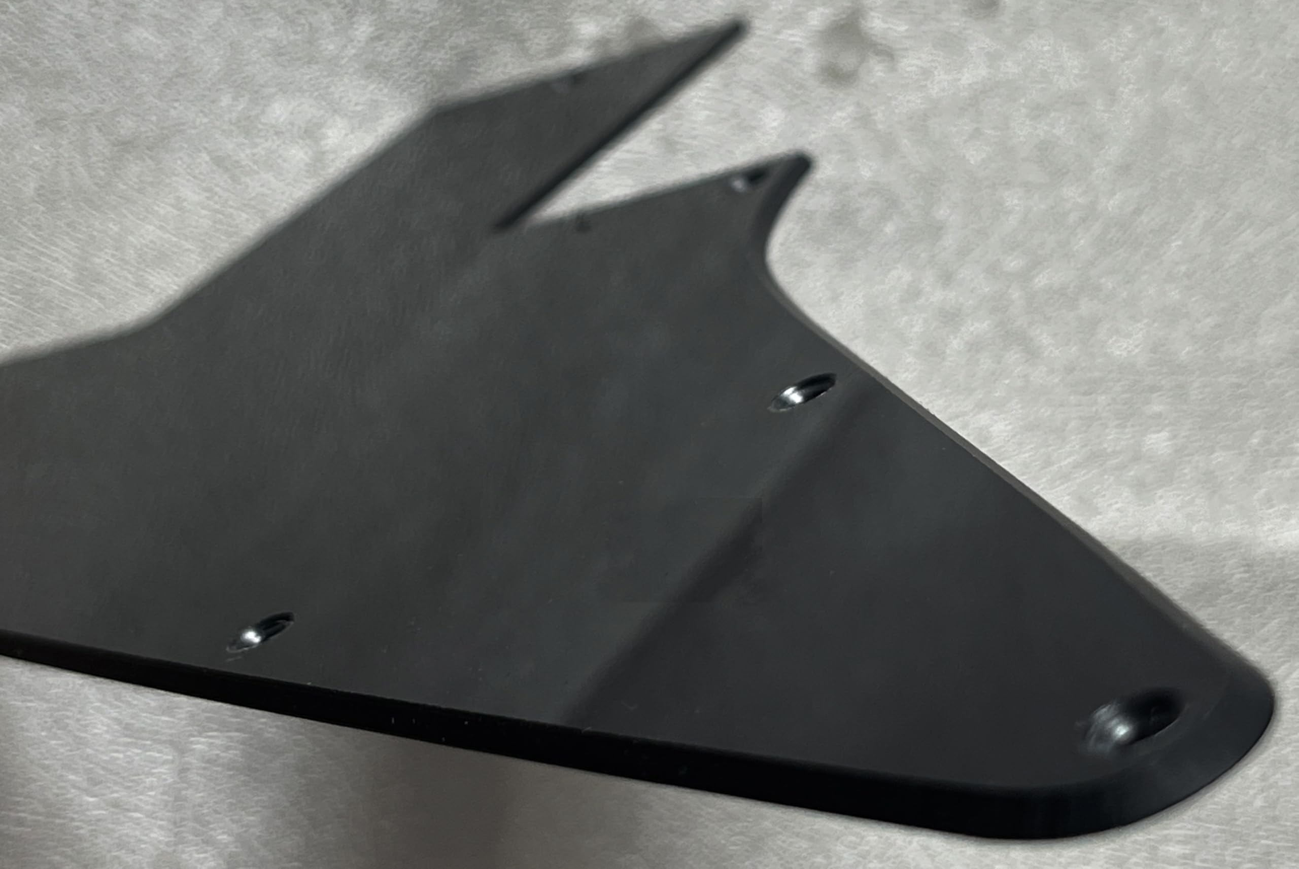 Osłona gitarowa Mixiduoad dla Gibson Explorer 76 Reissue, styl pusty, osłona na gryf gitarowy (1-warstwowa, kolor: czarny)