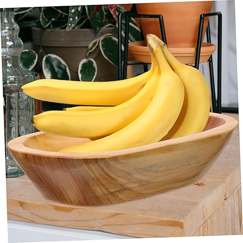 Miniatura 6 de KICHOUSE Decoración de caramelo Decoración de escritorio Bandeja de servir de alimentos Plato de caramelo de madera Mesa de café Bandeja de frutas