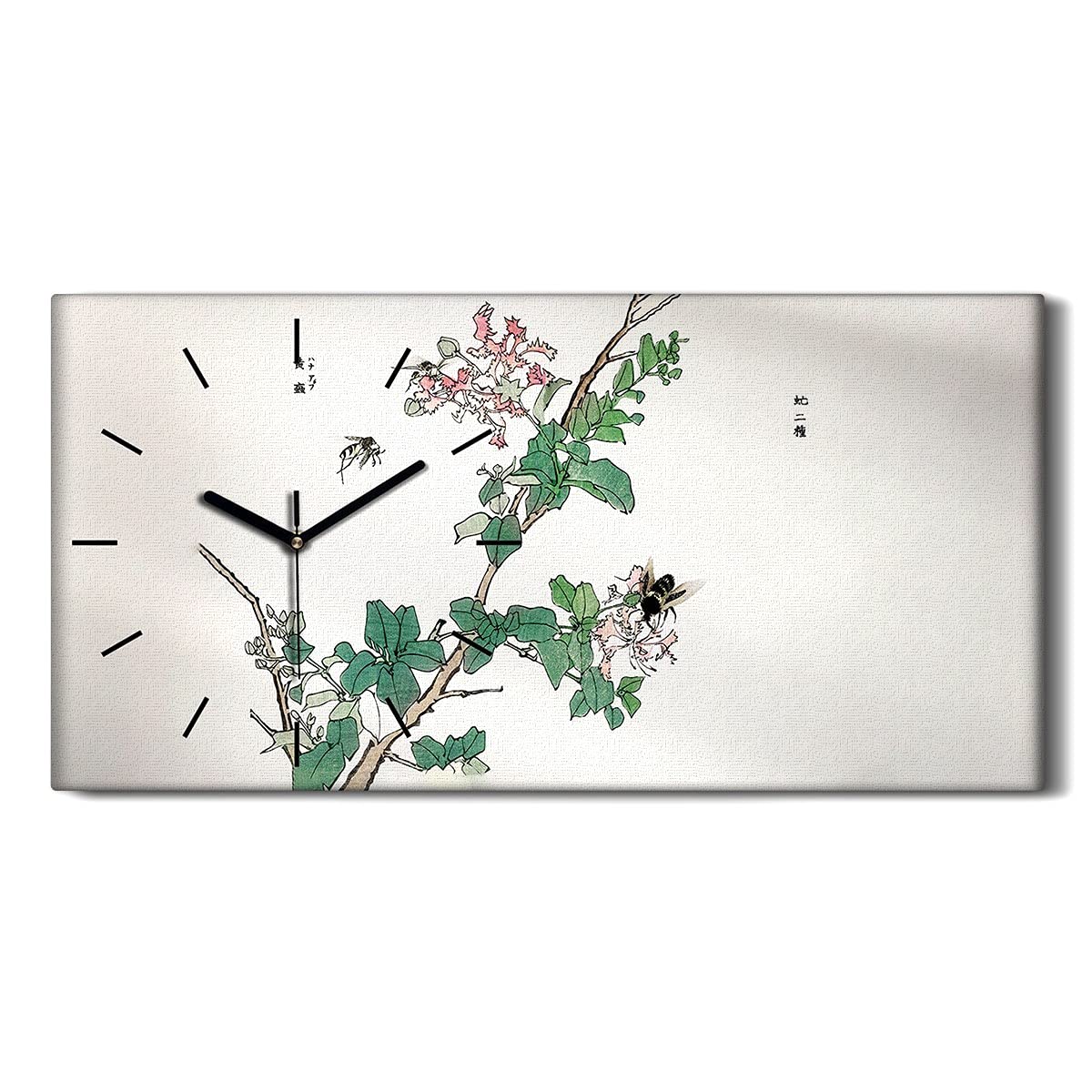 Horloge sur toile silencieuse pour chambre sans tic-tac