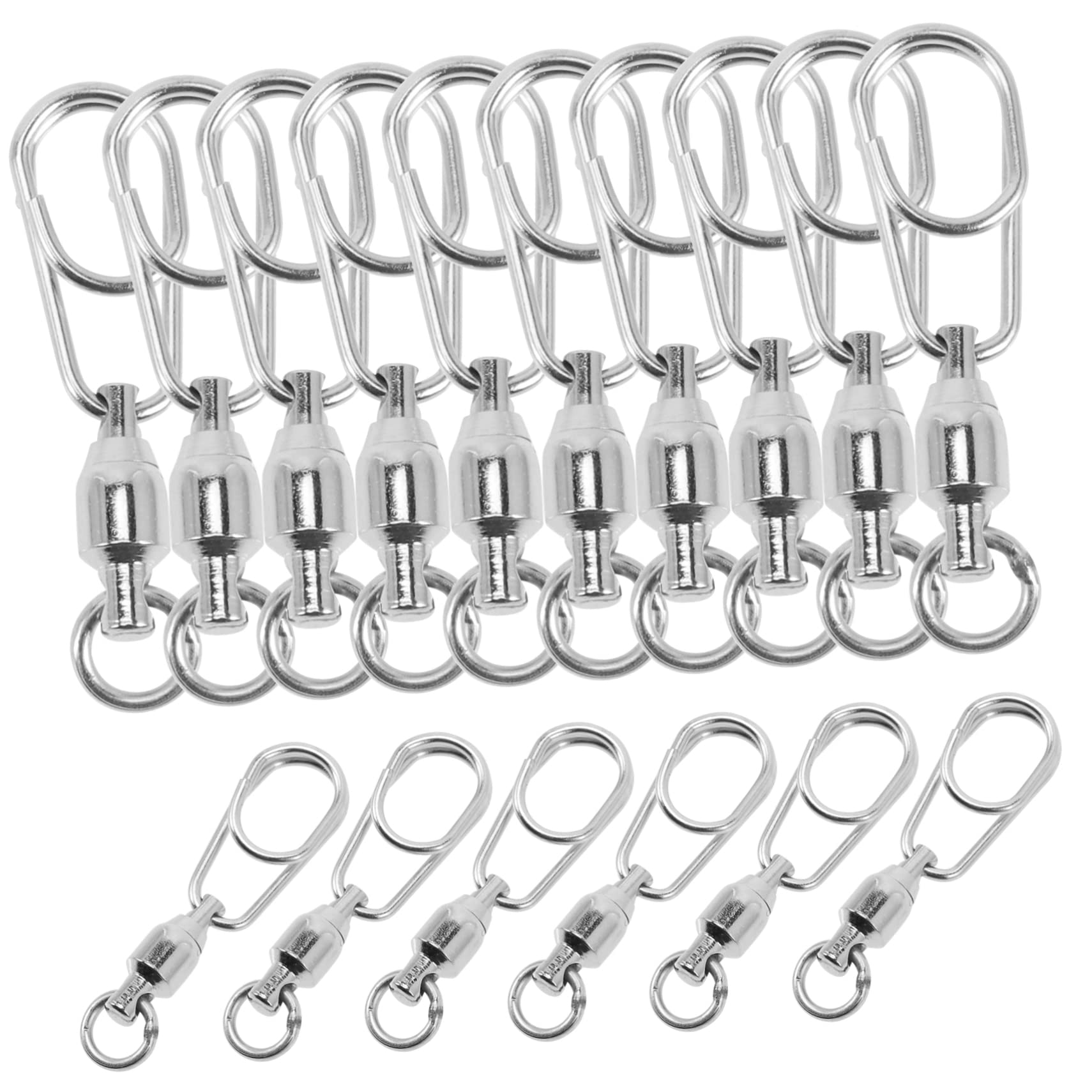 BESPORTBLE 120pièces Émerillons à Billes Pour Accessoires De Et Résistants Connecteurs Anti-enchevêtrement Pour Leurres Et Matériel