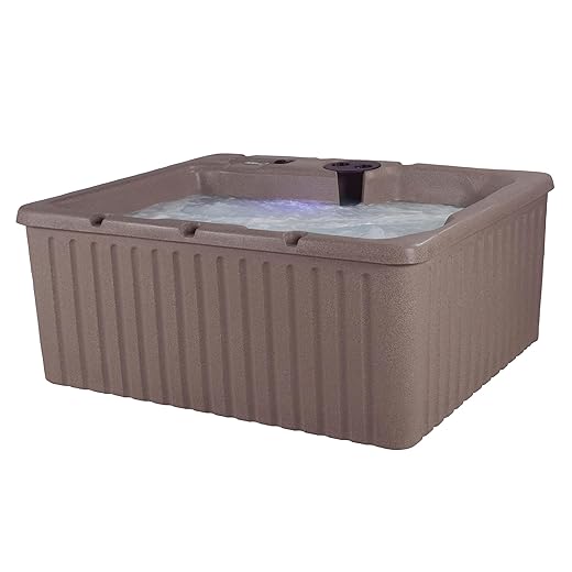 Aqualife Current Outdoor Hot Tub, Free Extras, Fits 4-Adults, Plug and Play Spa, Free Cover Included, Made in USA