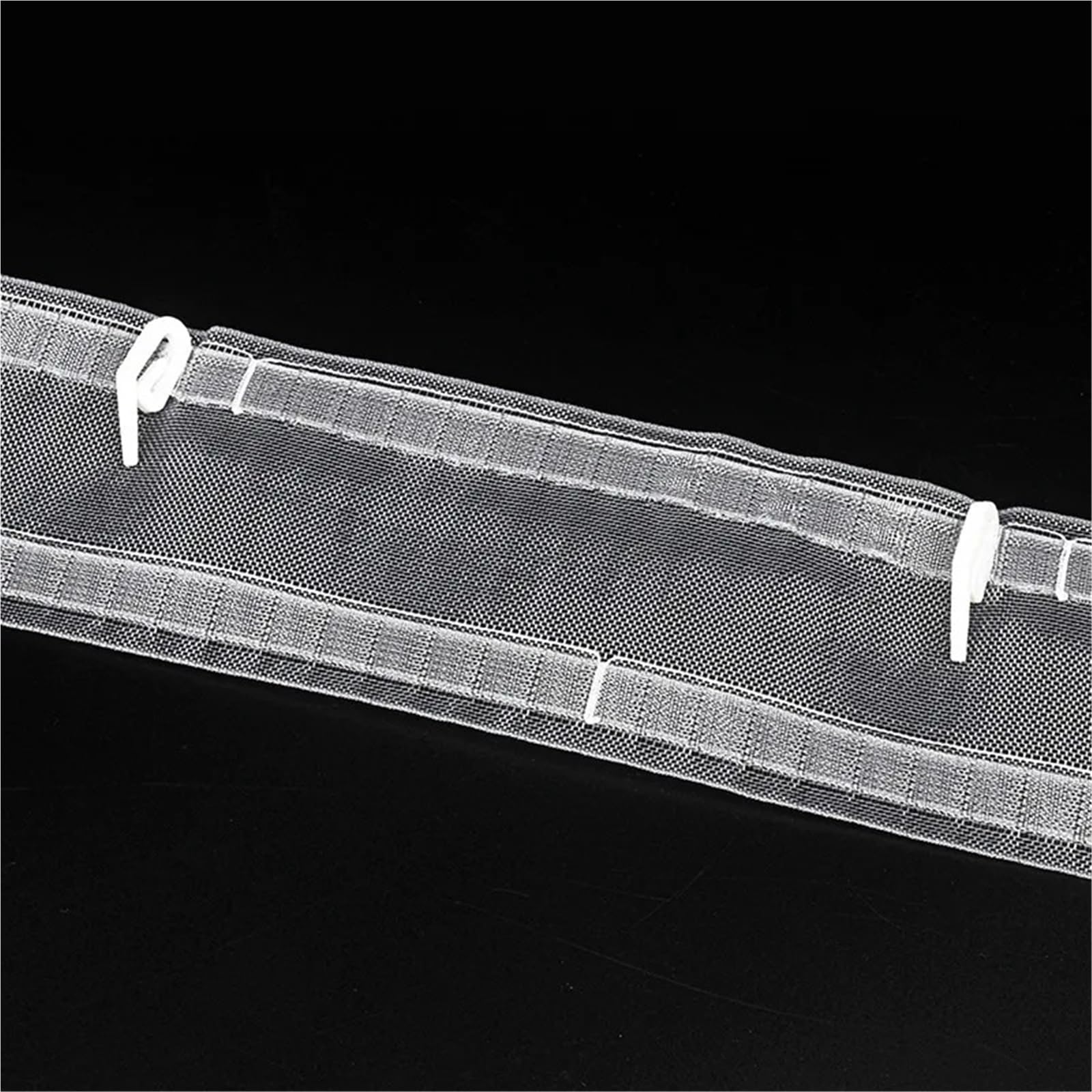 Rufflette pour Rideaux Rideau Transparent de Largeur 75mm, Bande plissée à Pincer, Accessoires Rideau Couture for la Maison, Ruban for ondulé Pliable en S(50M)