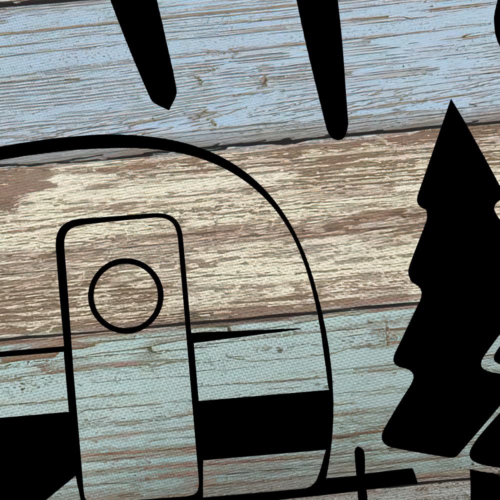 Camper RV przyczepa podróżna zasłona prysznicowa, dom wiejski kemping krótsze i wąskie zasłony prysznicowe z tkaniny, rustykalny obóz zasłona łazienkowa wkładka z haczykami 120 x 162 cm