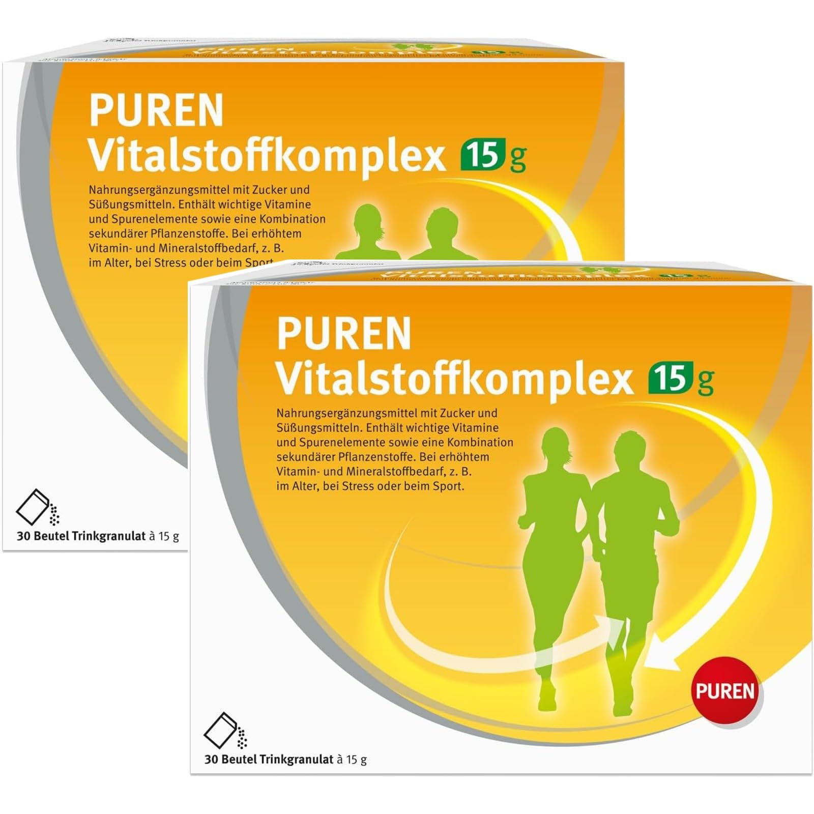 2x 30 Beutel Trinkgranulat – bei erhöhtem Vitamin- & Mineralstoffbedarf, mit Eisen, Folsäure, Kupfer, Selen, Zink, Vitamin A, B6, B12, C und D, laktosefrei, glutenfrei