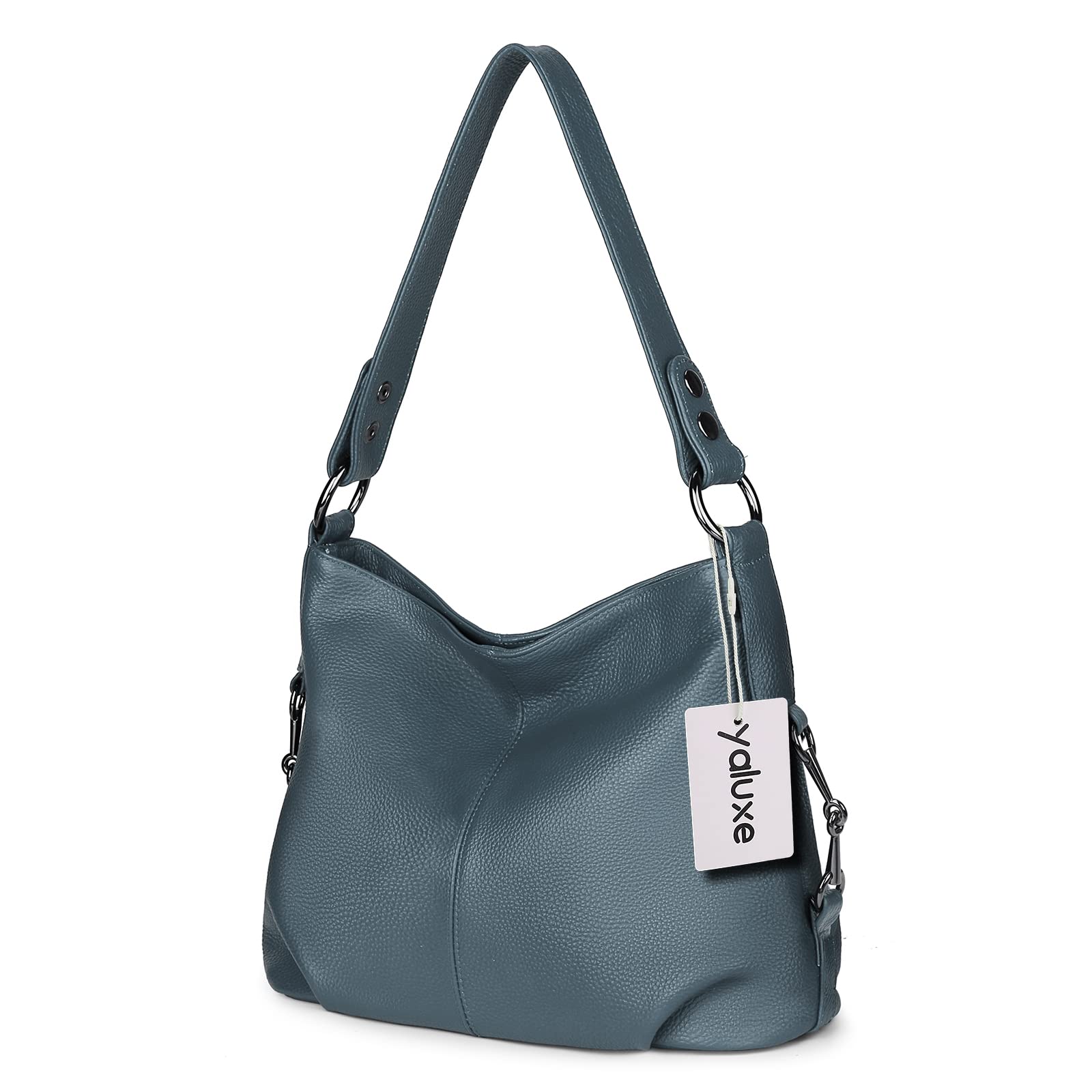YALUXE Genuine Leather Shoulder Bags Stylish Hobo Handbags Purses Crossbody Bags for Women | Genuine Leather, Stylish: Z1 Blue
