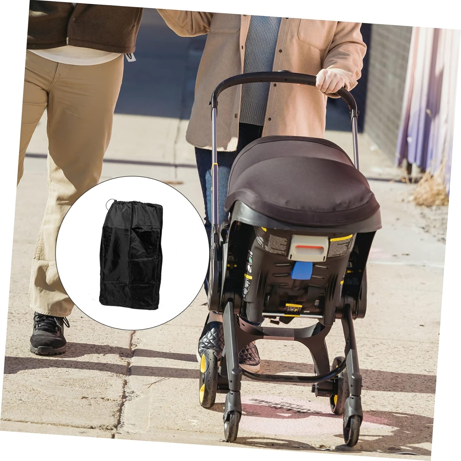 Stroller Travel Bag with Shoulder Straps for Airplane and Train Durable Gate Check Storage for Stroller Easy Clean and Convenient Access image 5 of 9 B0DXLF5FHB