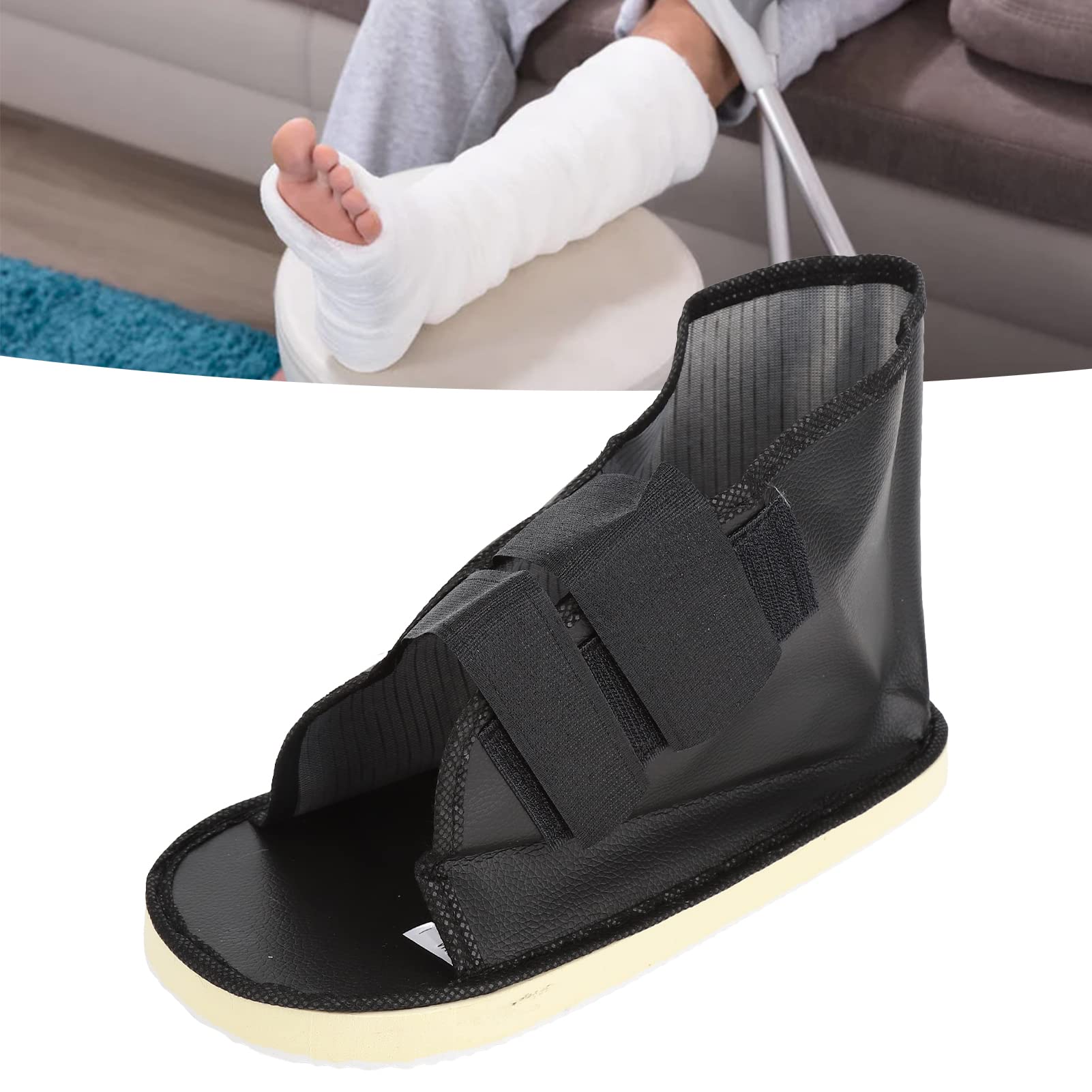 Zapato de Yeso para Caminar Zapato de Yeso, Zapato de Yeso Botas de Yeso para Fracturas Wa Pierna Soportes para Pies Equipo de Suministros de Salud Zapato Transpirable Zapato de Yeso para Pies (SG)
