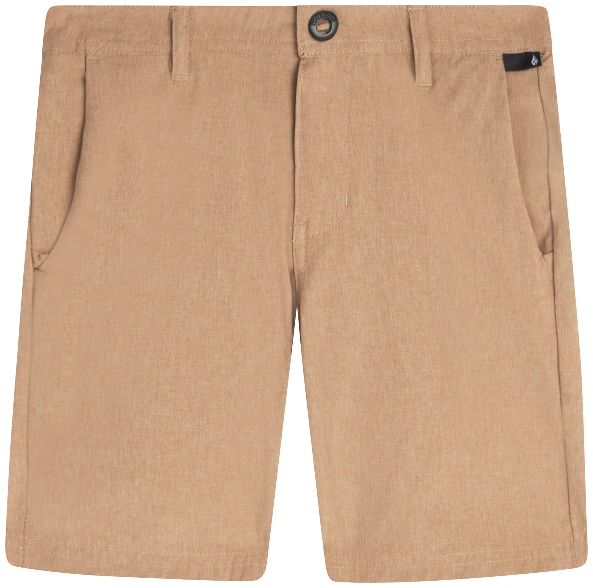 Volcom Boys Twill Shorts - Stretch Fit Flat Front Chino Golf Uniform Shorts for Boys, Classic Pull-On Style with Belt Loops