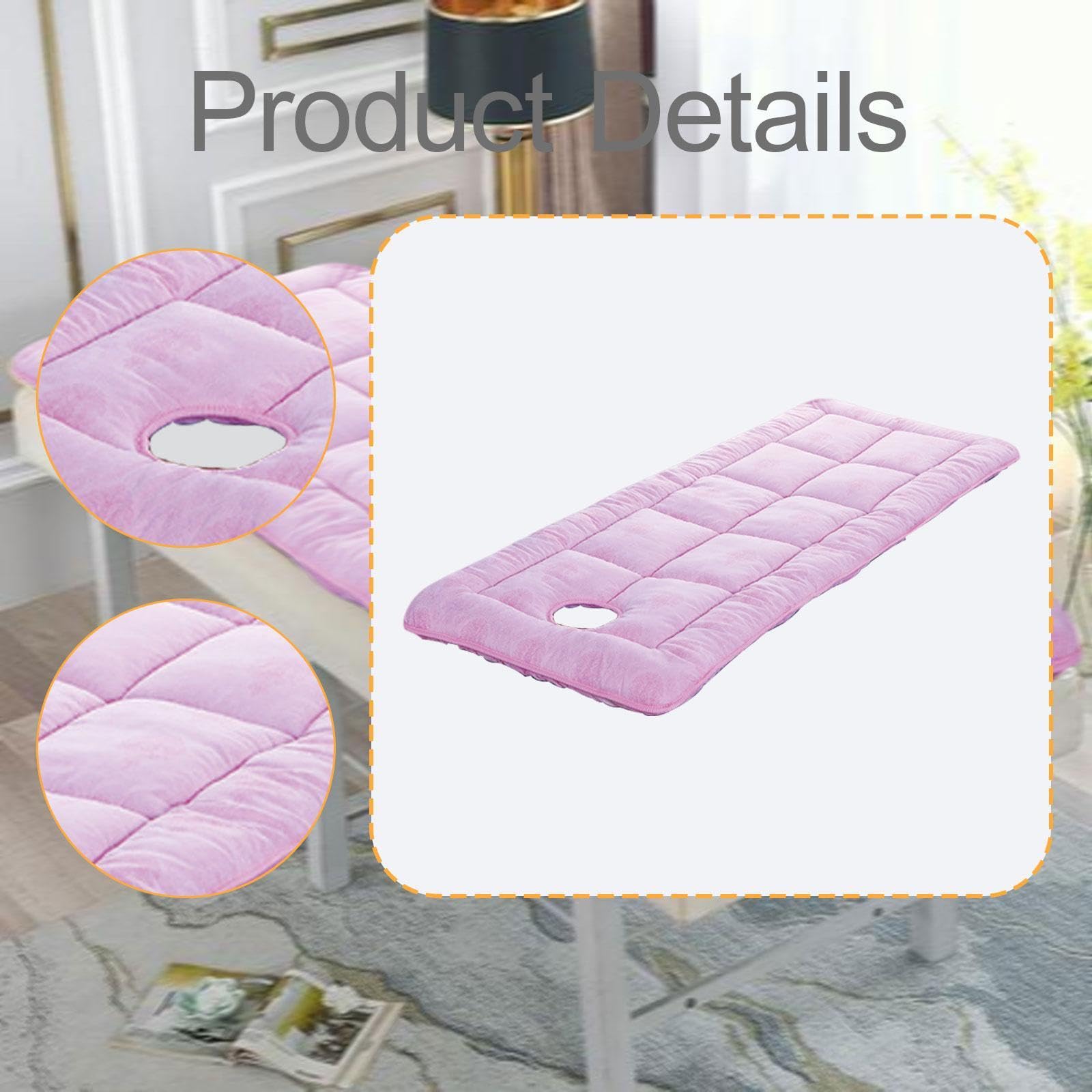 Materassino per Lettino da Massaggio Spa Morbido, Progettato con Materasso Apribile, Rivestimento Elastico in Poliestere E Imbottitura Uniforme, Adatt, 70x180 Cm