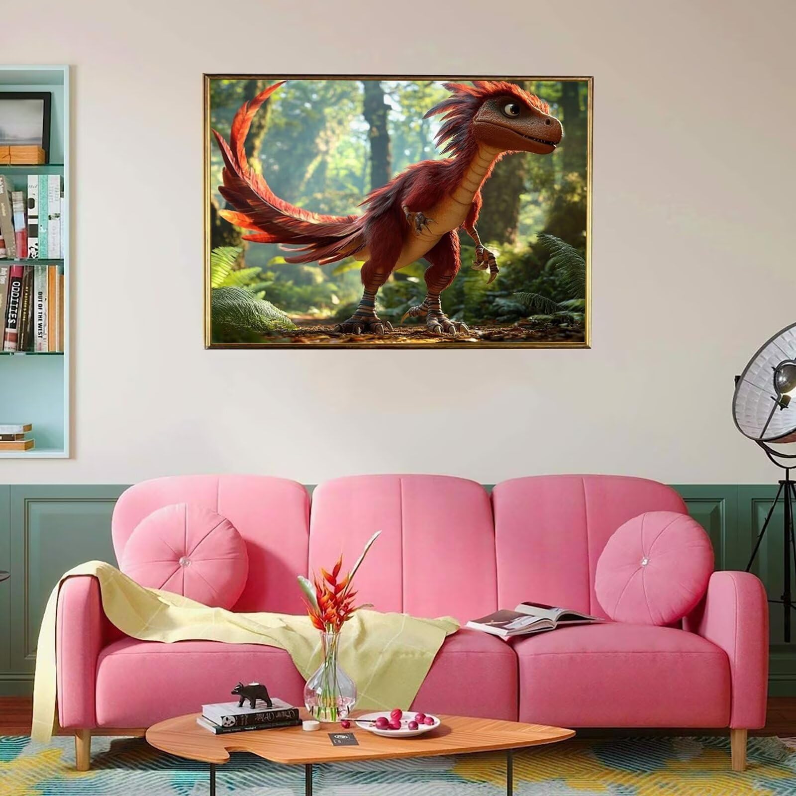 Puzzle leśne, 5000 elementów, trudne puzzle, drewniane puzzle dla całej rodziny, zestaw "zrób to sam", dla dorosłych, nadają się jako dekoracja ścienna i prezenty dla kobiet, temat: dinozaury 8p-726