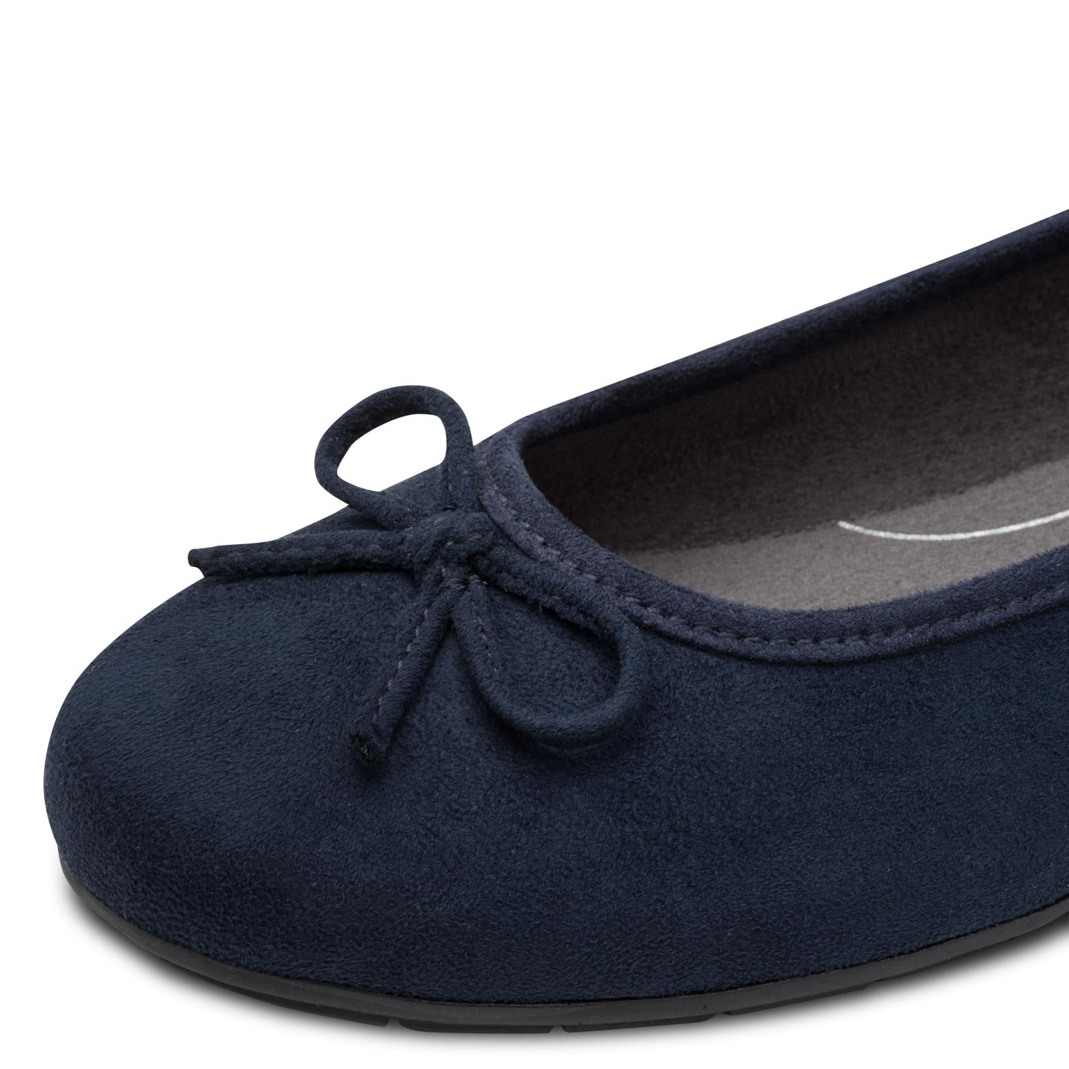 Jana Damen Ballerinas mit Schleife Vegan