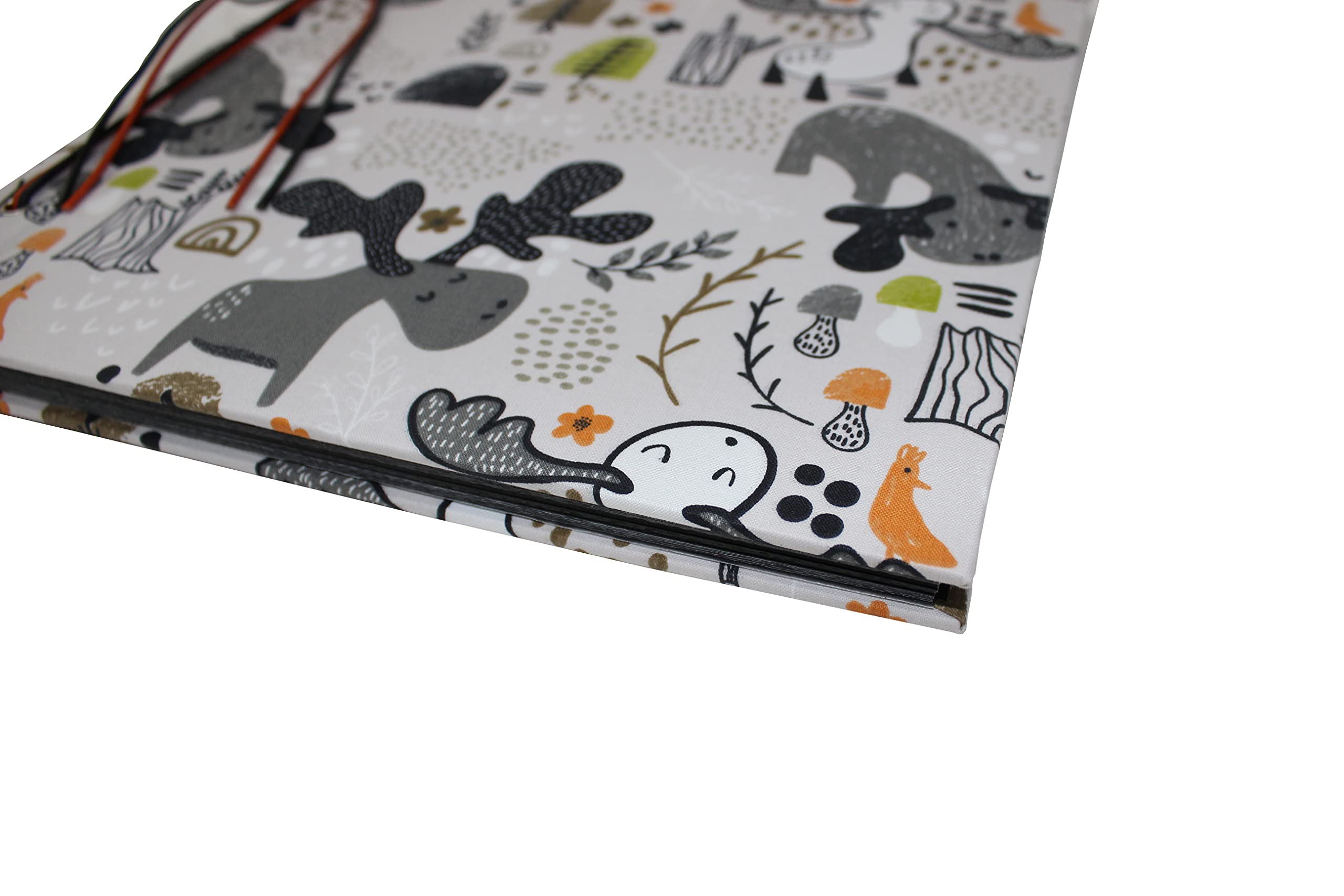 Álbum de fotos infantil con cubierta de tela de algodón con cordón