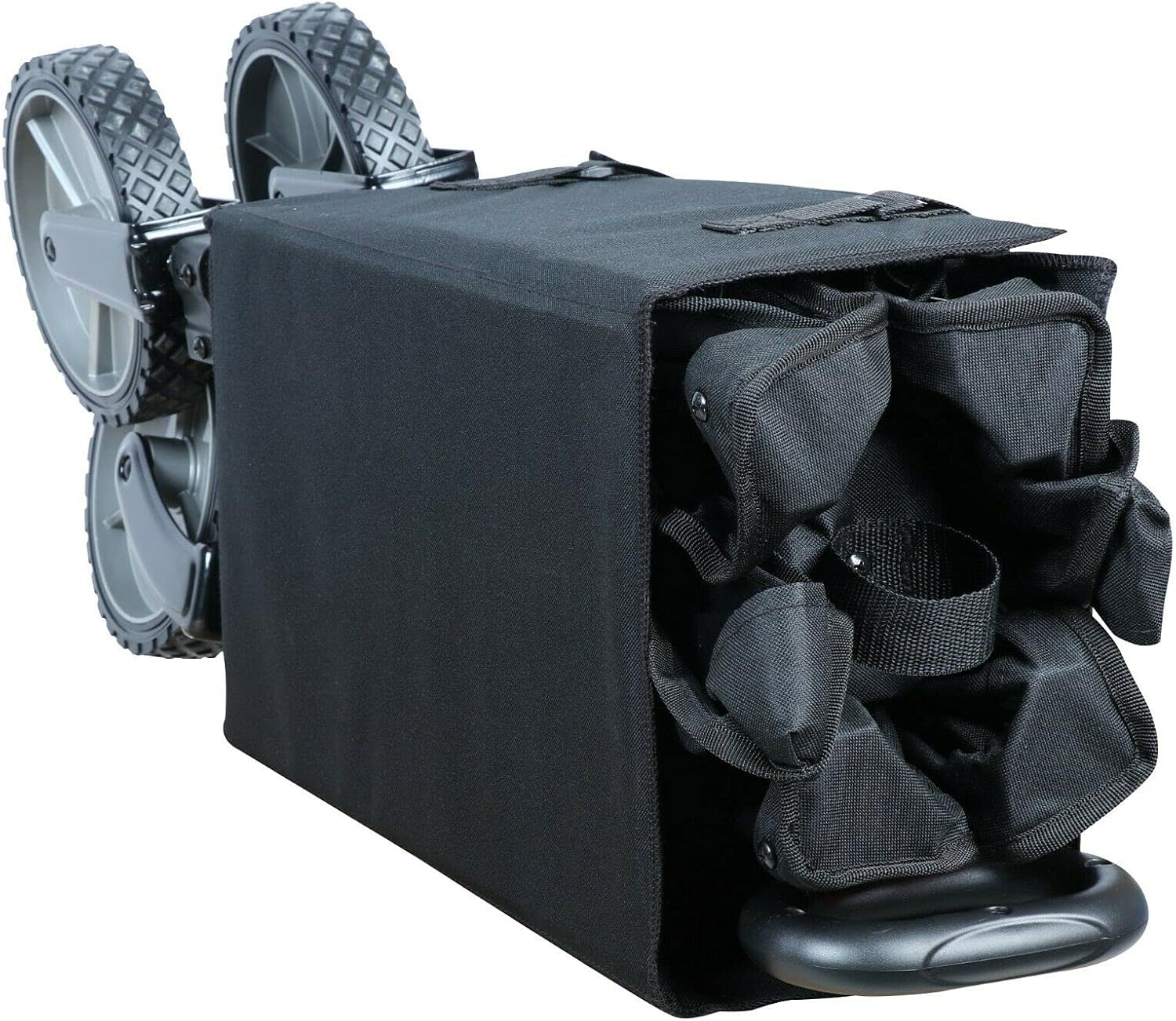 Wagon Folding Cart Collapsible Garden Beach Utility Outdoor Camping Sport Black : Patio, Lawn & Garden