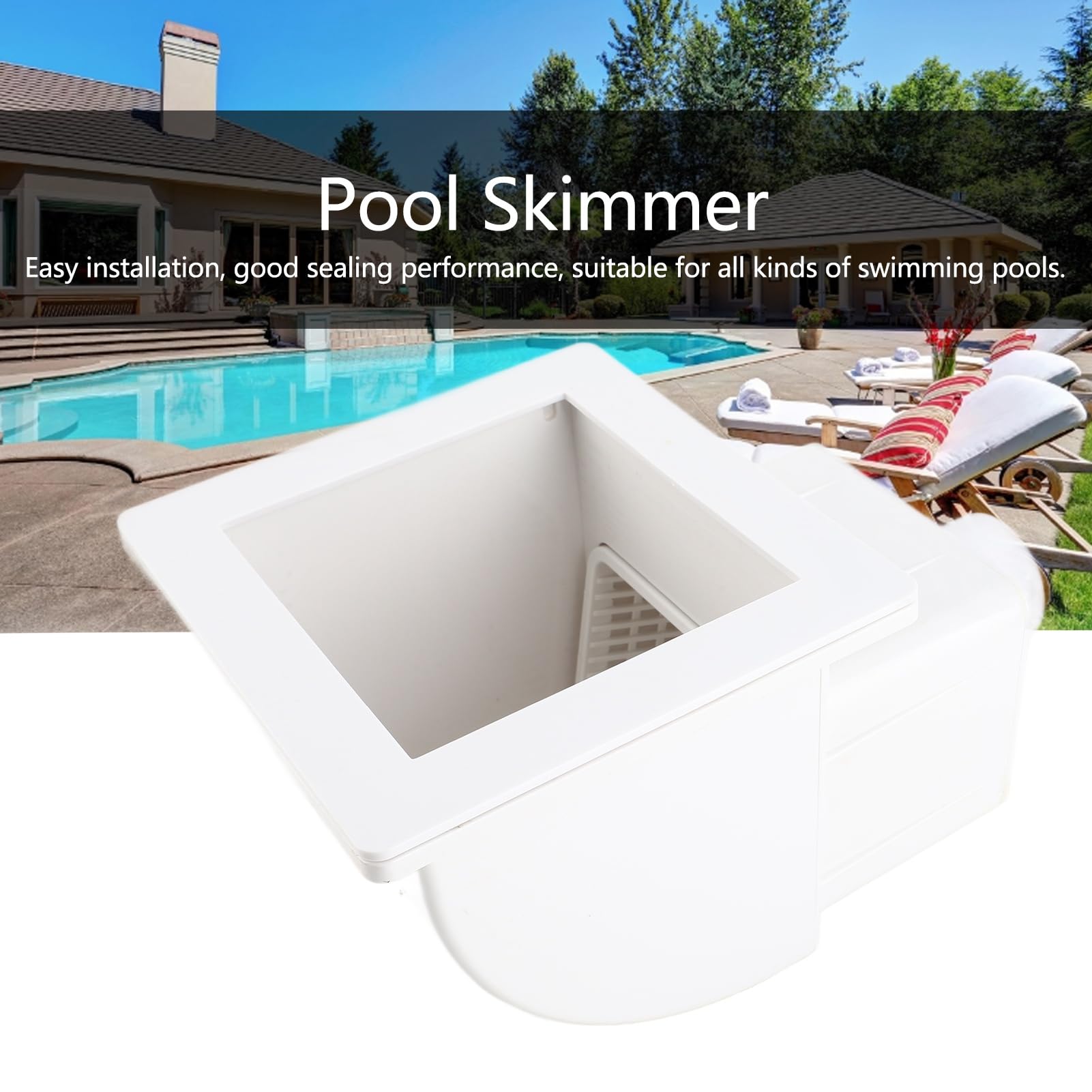 écumoire 1,5 Pouces Large Bouche Skimmer Piscine Hors Sol 1,5 Pouces - Écumoire Grande Bouche Avec Filtre | Nettoyage Feuilles Insectes Piscine Epuisette Piscine Intex