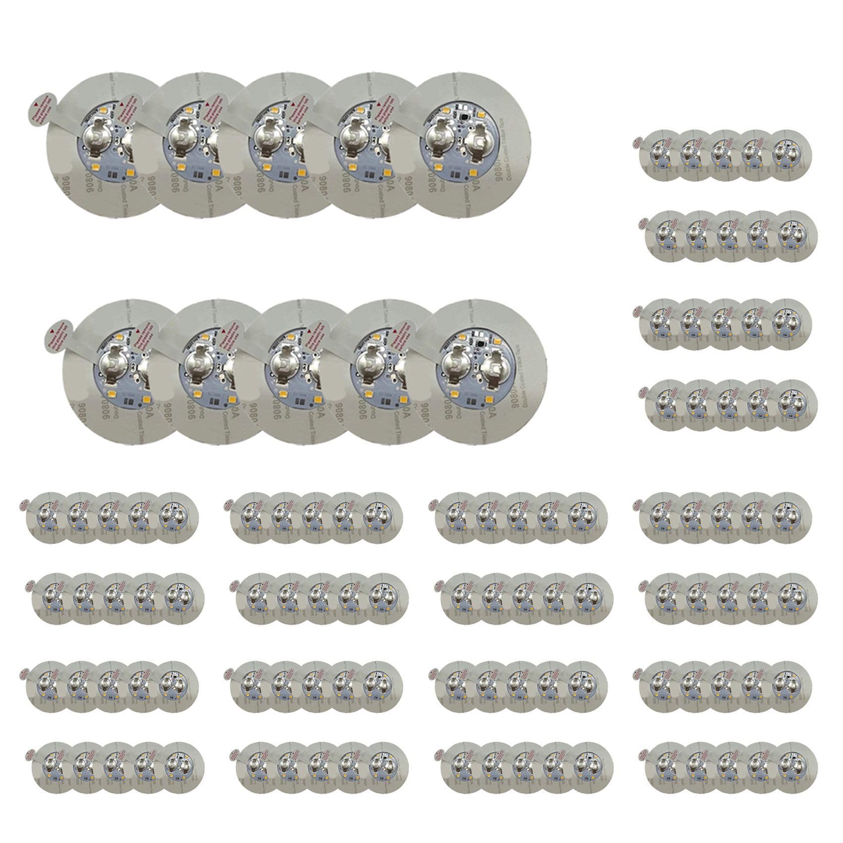 Hndhbfgrt 100PCS LED Coaster White,Light Up Coasters,LED Sticker Lights,Wine Bottle Lights,for Drinks,Bar Accessories,Party
