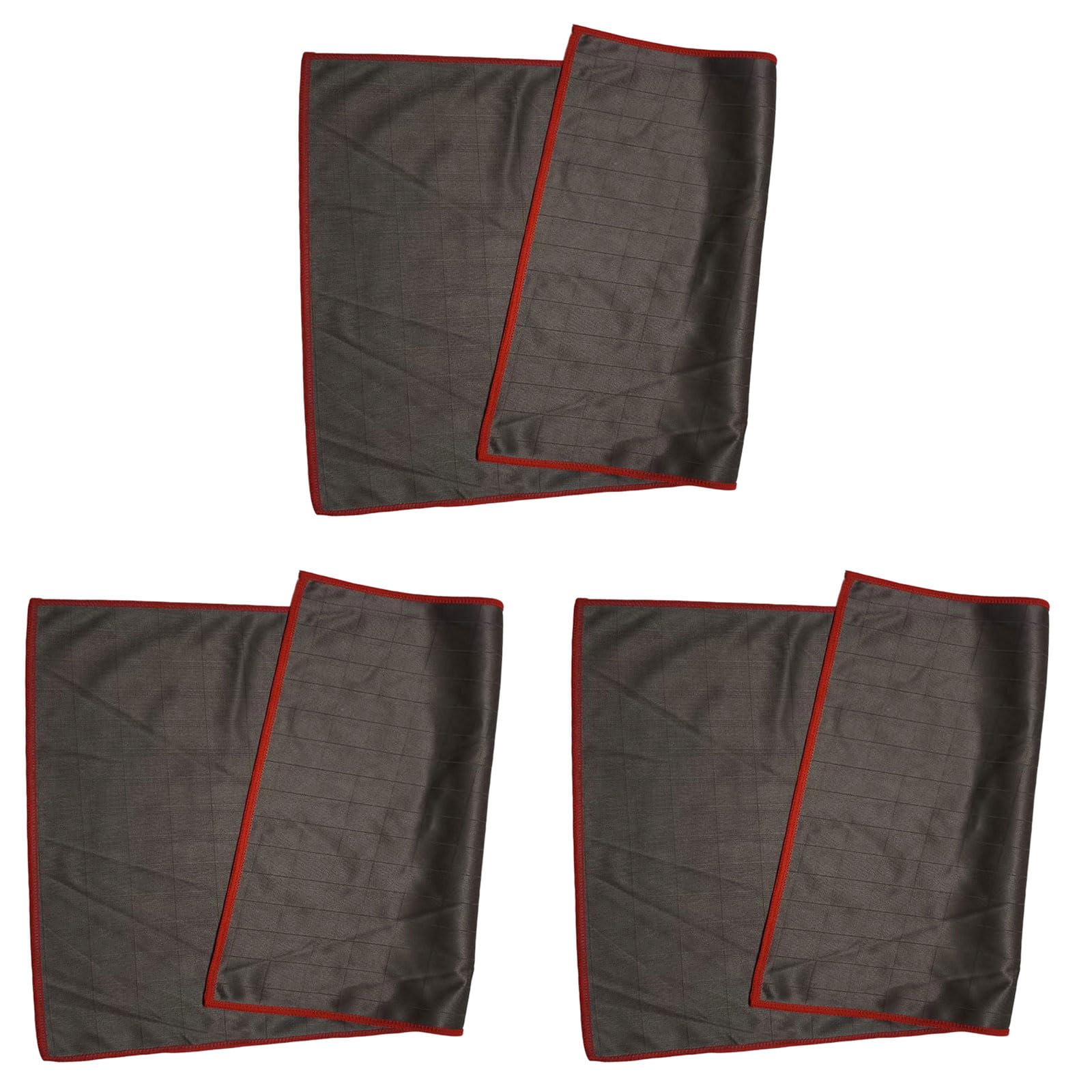 PURPLELILY Of 3 Without Streak Carbon Fiber Cleaning Towel Multipurpose Use on Automotive Window Countertops Polishing Cloth Not Scratch Microfiber Cloth
