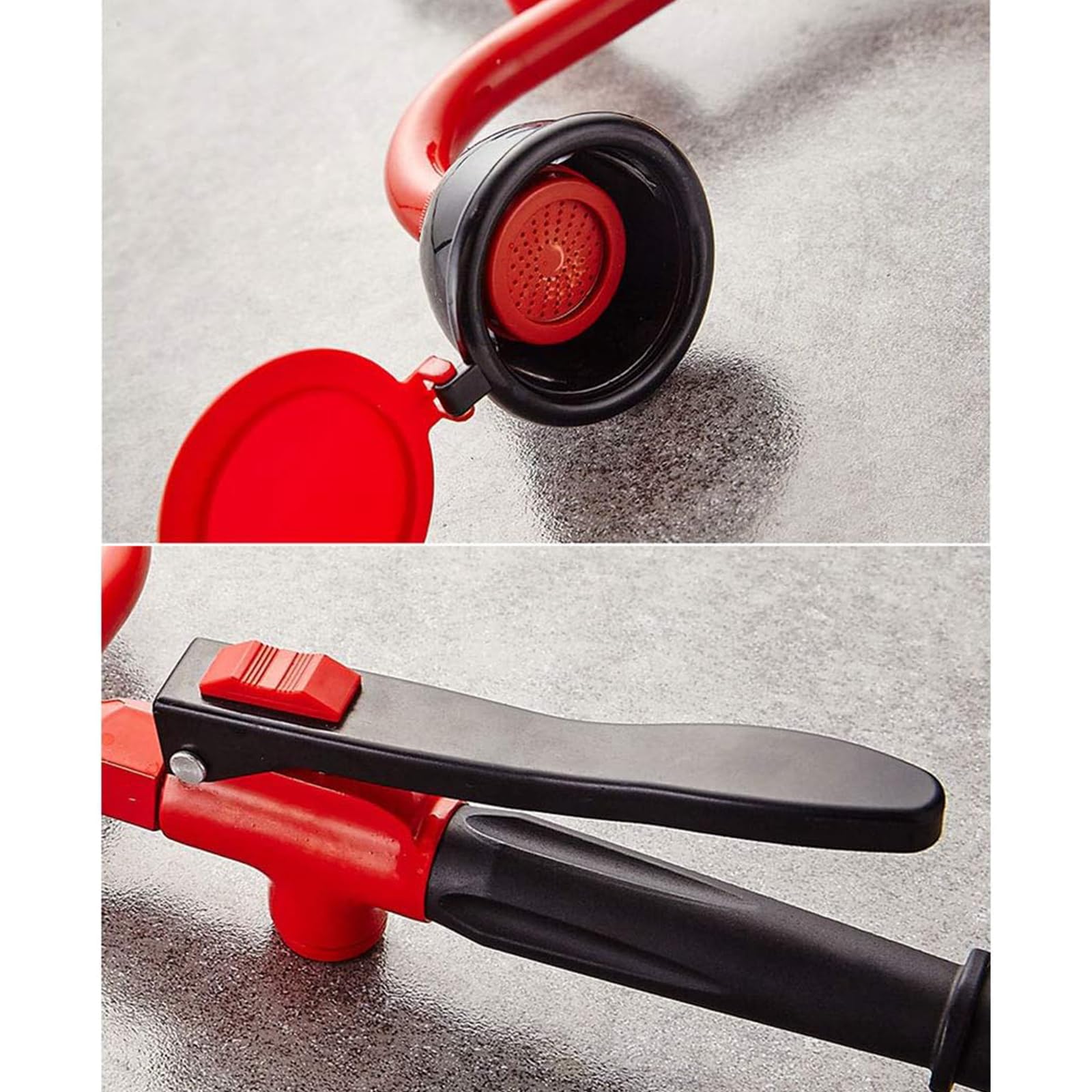 Grifo De Cobre para Lavado De Ojos con Doble Rociado De Emergencia, Ducha De Ojos Manual con SeñAlizacióN Y Manguera, EstacióN Lavaojos con Manija ErgonóMica