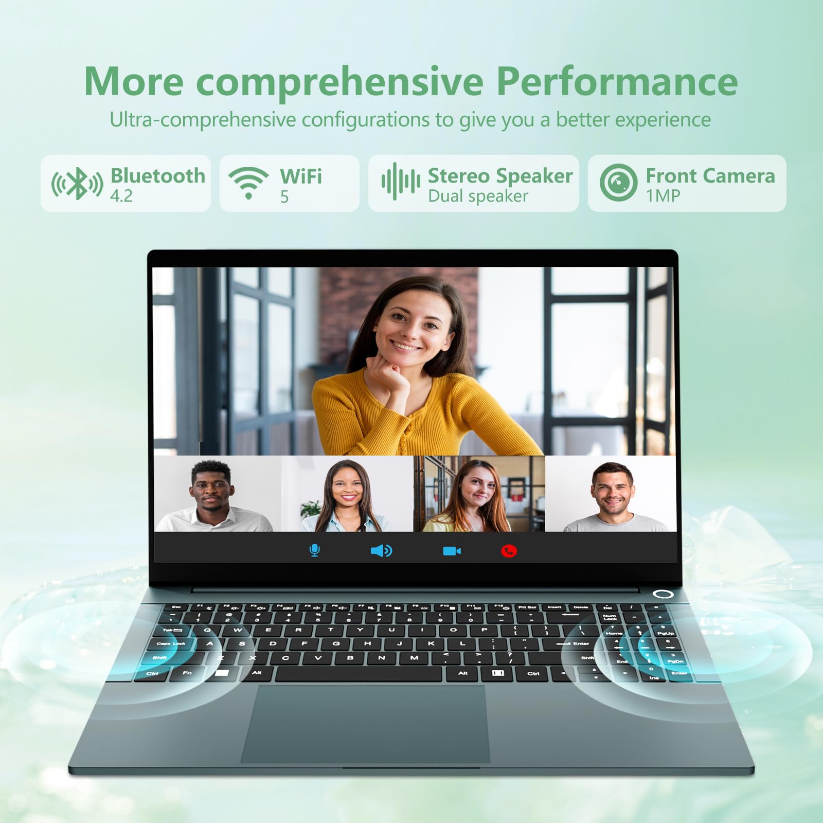 Ordinateur Portable 15,6" Ryzen 5 7520H - 16Go RAM, SSD 1To, écran FHD, Windows 11, Léger 1,8kg, Clavier Rétroéclairé