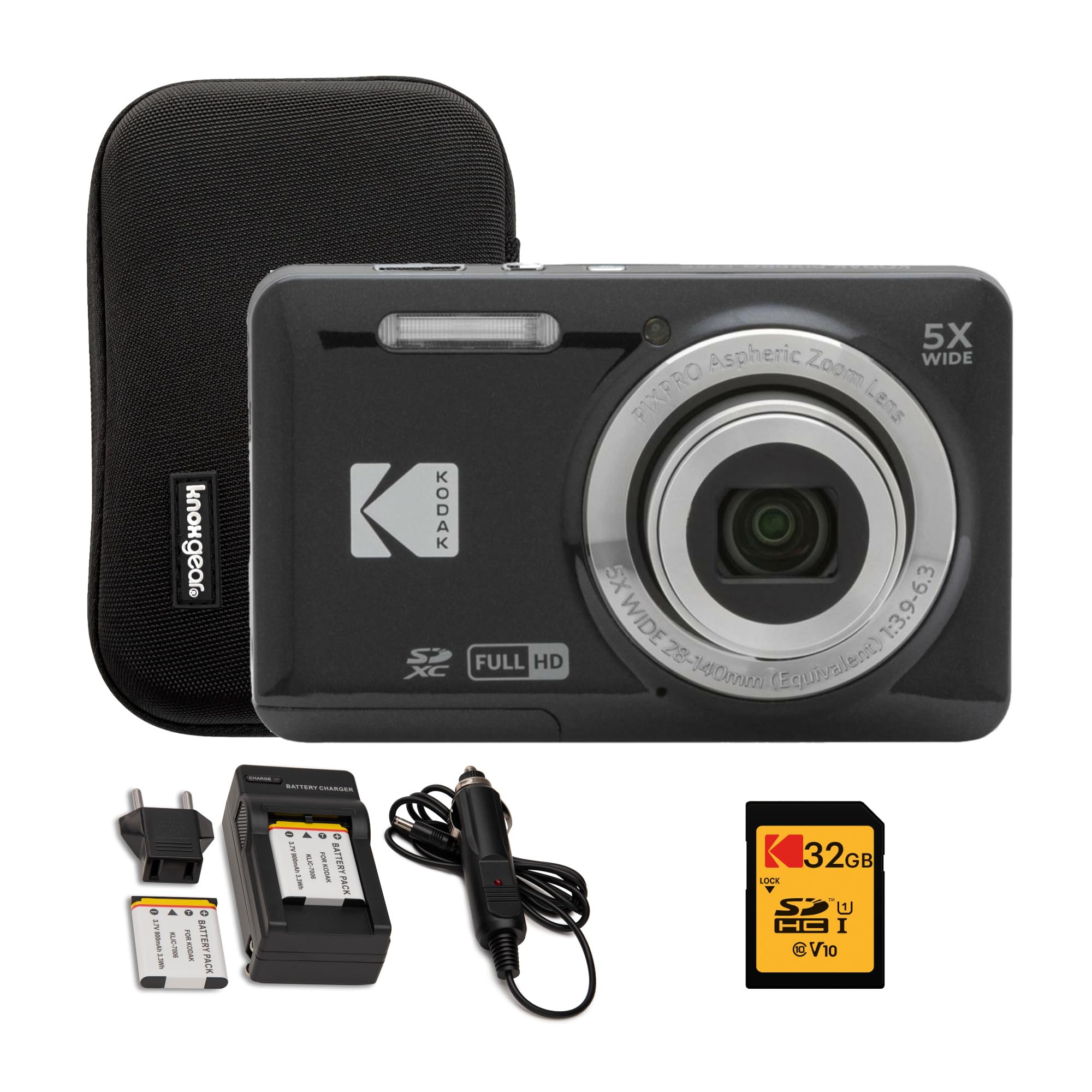 Amazon.com : Kodak PIXPRO Friendly Zoom FZ55 Digital Camera (Black