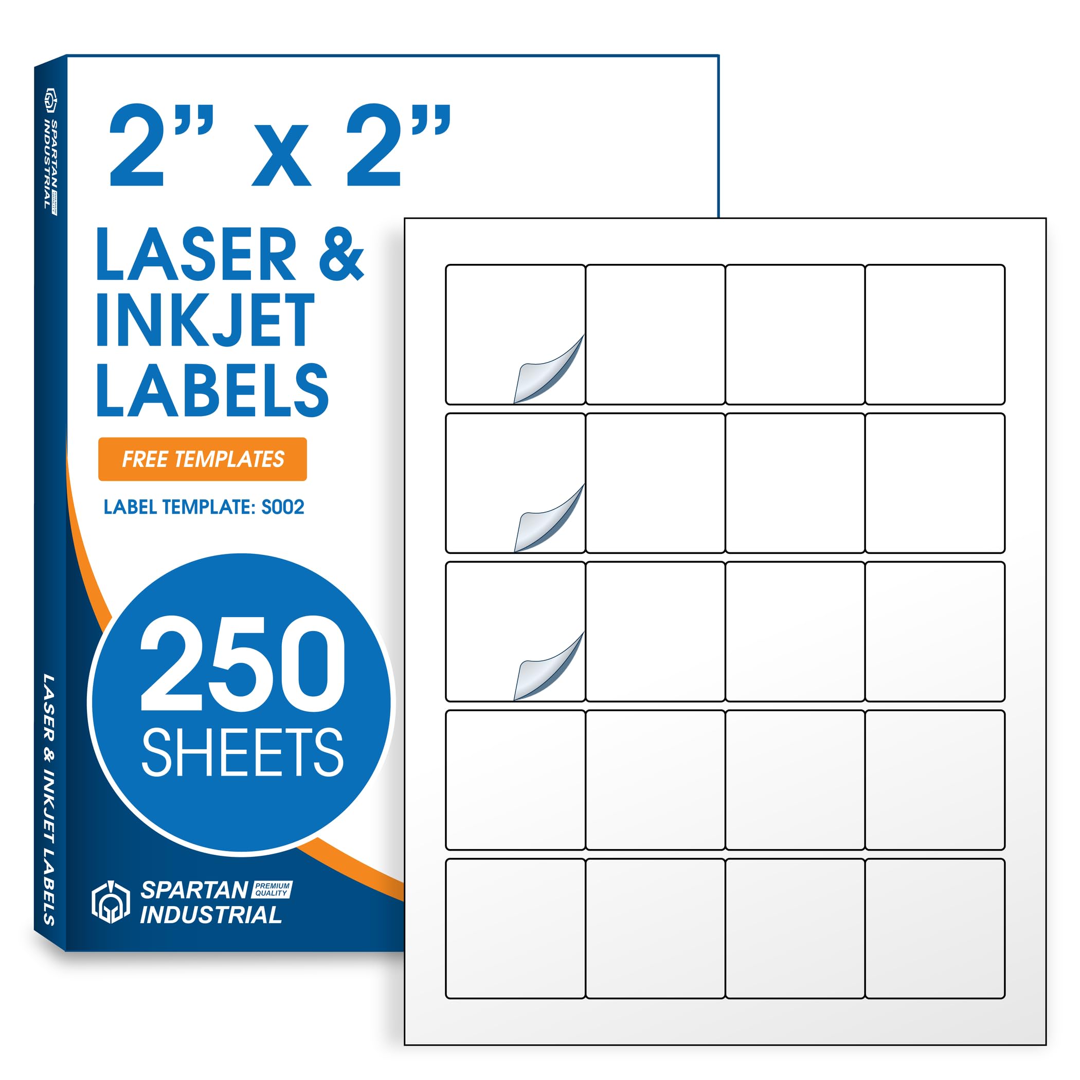 Spartan Industrial 2x2 Matte Labels