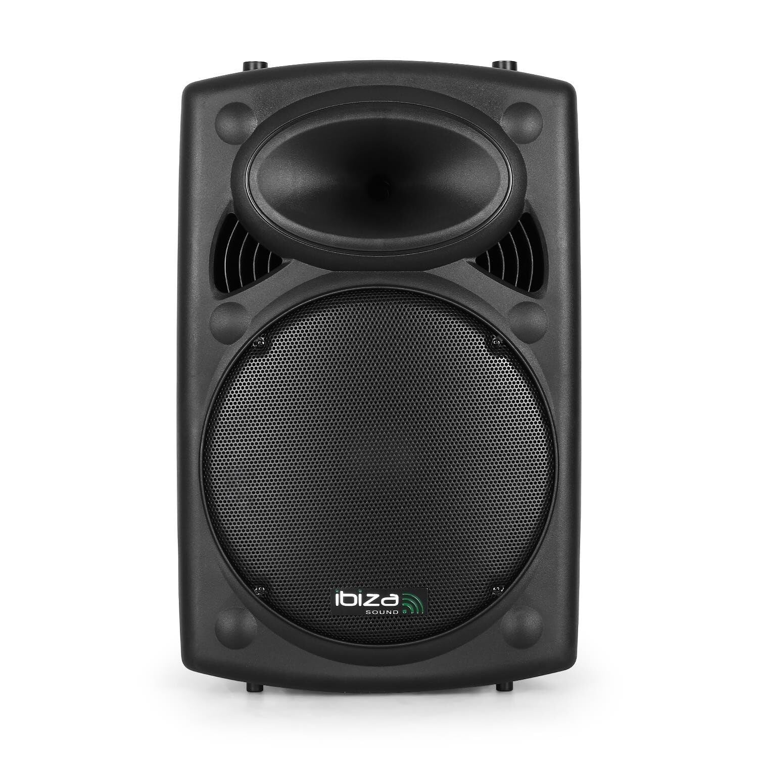 Ibiza Sound Enceinte Sono Portable 15" 800W Batterie Bluetooth Karaoké 3 Micros VHF Main Tête, Support Pied