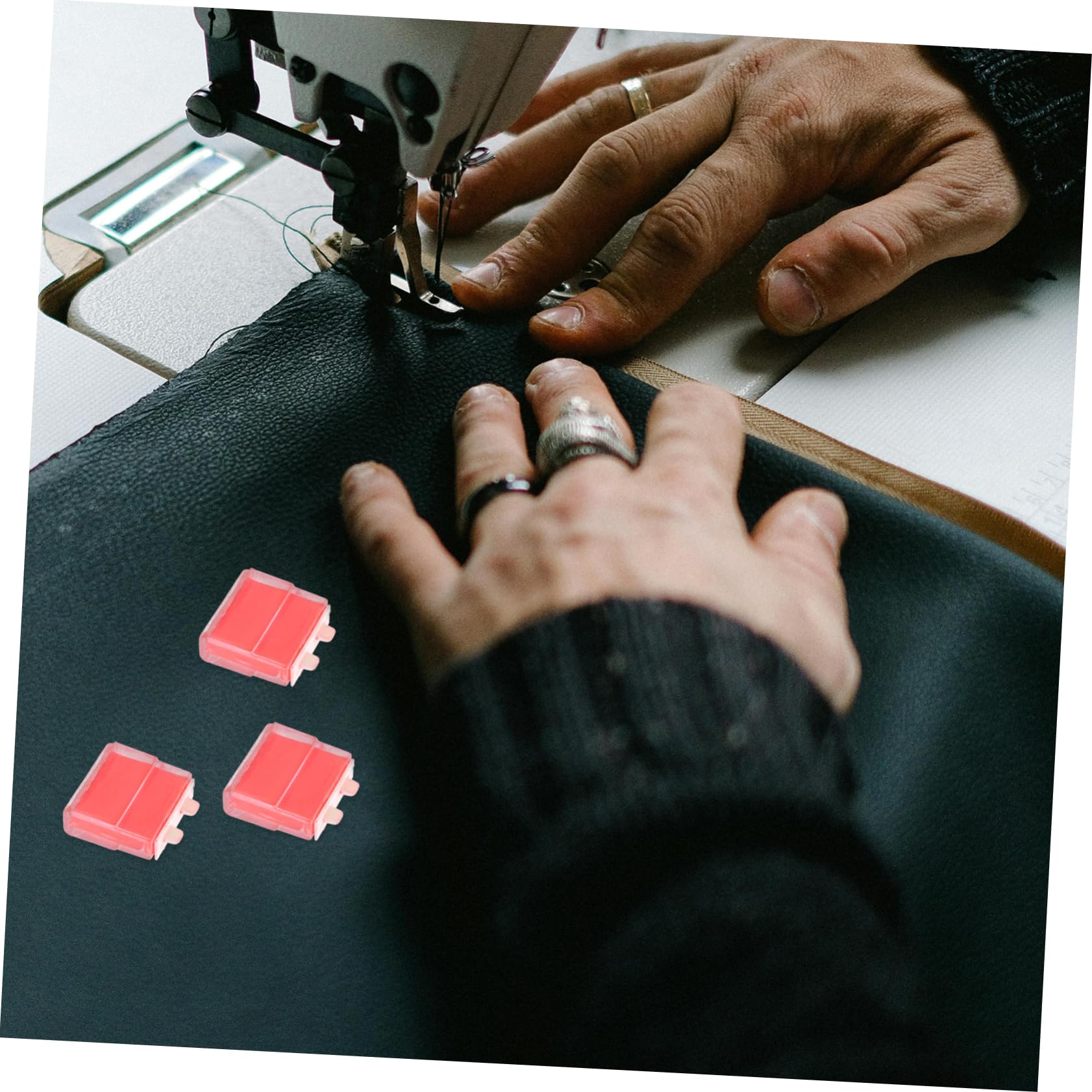 EXCEART 10pezzi Scatola Di Gessetti Da Sarto Polvere Da Cucito Rossa Accessori Per Cucito Pratici e Utili Per e Sartoria Gessetti Per Disegni Macchie