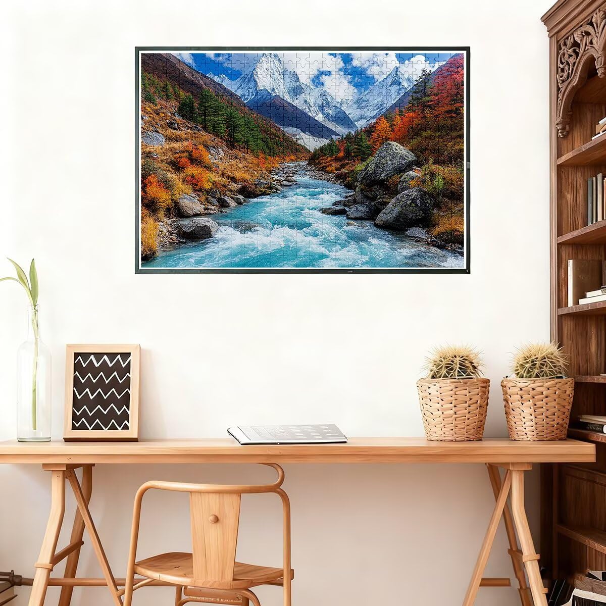 1500 sztuk puzzli dla dorosłych, jesienne puzzle dla dorosłych 1500, niemożliwe puzzle, klasyczne wymagające gry edukacyjne, drewniane puzzle dla rodzin, prezenty dekoracyjne, motyw: natura -2268