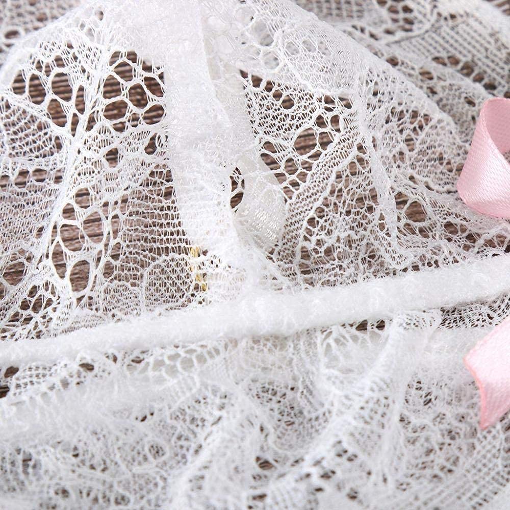 Indumenti da Notte Camis con Corsetto di Pizzo Sexy da Donna + Pigiama con Perizoma