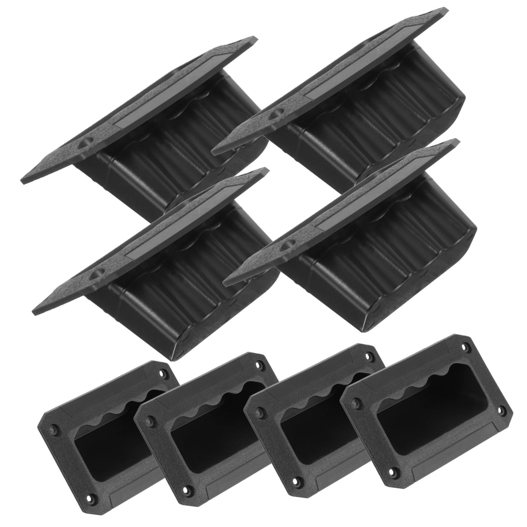 VILLCASE 8pcs Durable Amplifier Handle Replacement for Speaker Cabinet Comfortable Grasp Design Easy Installation Secure Mounting for Heavy Equipment
